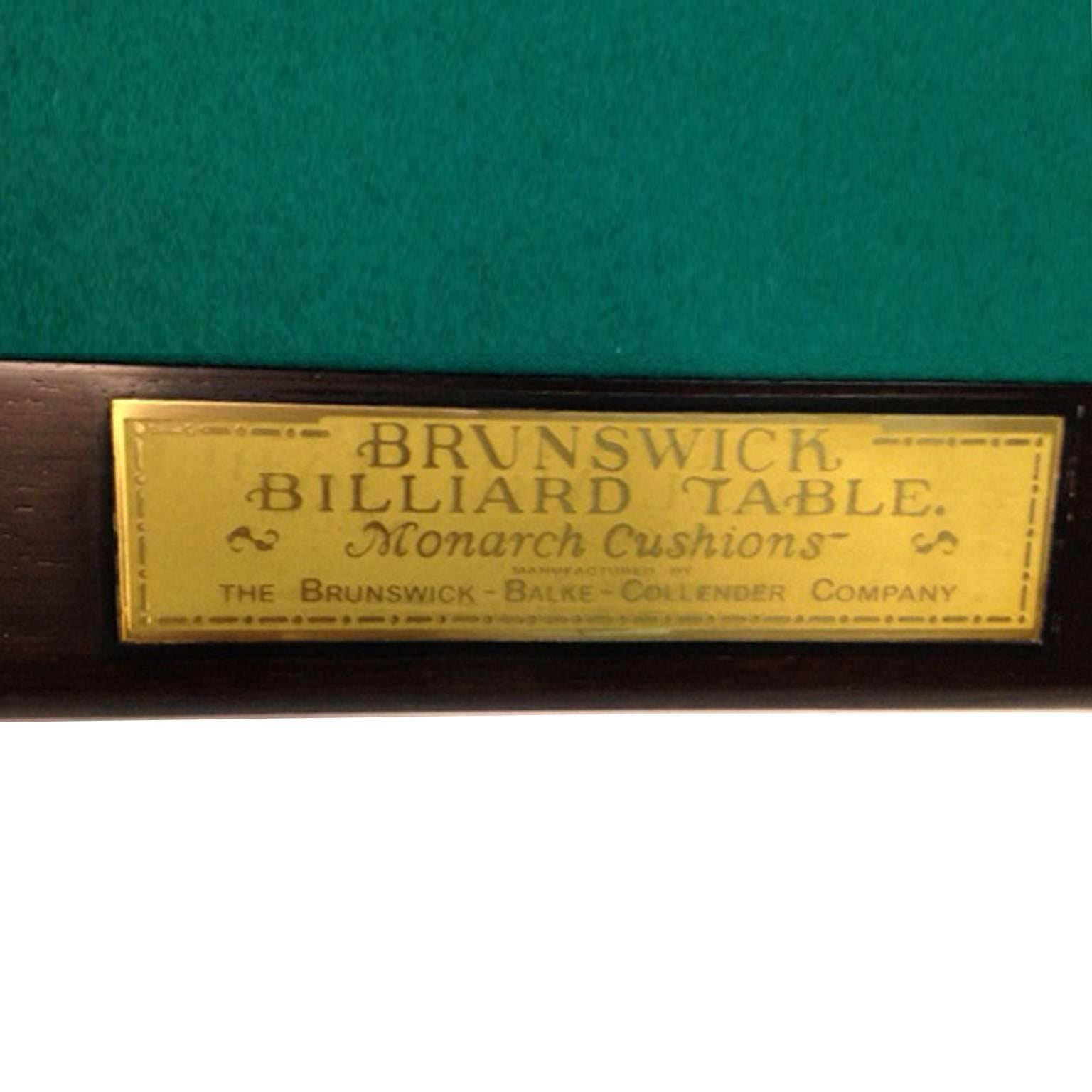 Has ball return, (4) legs, 60 inches x 100 inches playing area.
Good, restored condition. At Blatt Billiards. 
Buyer must inspect, no returns. Arts and crafts style. Will be delivered by Blatt Billiards, buyer to make arrangements.

Architect, Sandy