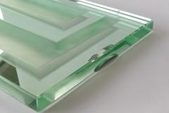 1930s Large French Art Deco Glass Mirror Tray