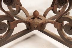 Art Deco French Wrought Iron Coffee Table