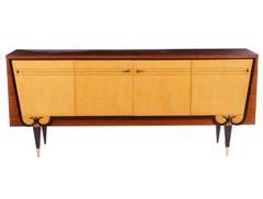 Sycamore French Art Deco Side Board with Bronze Finish French Art Deco Pendant