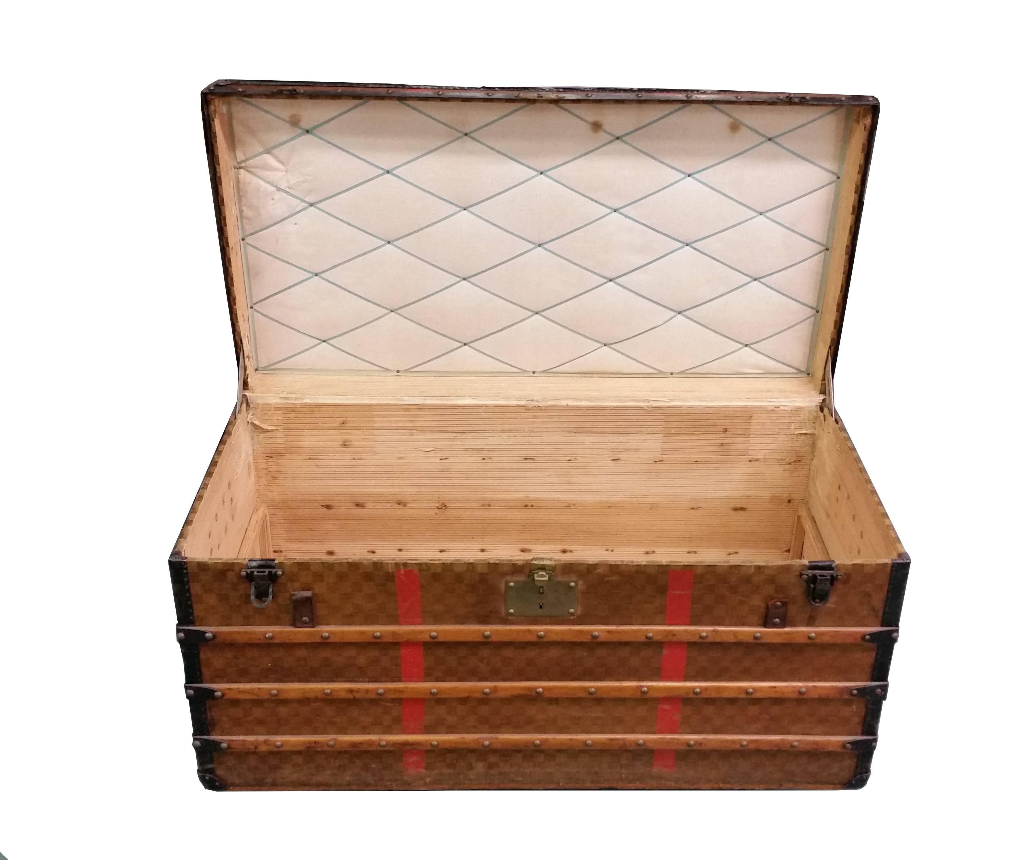 Regency Trunk in the Manner of Louis Vuitton For Sale
