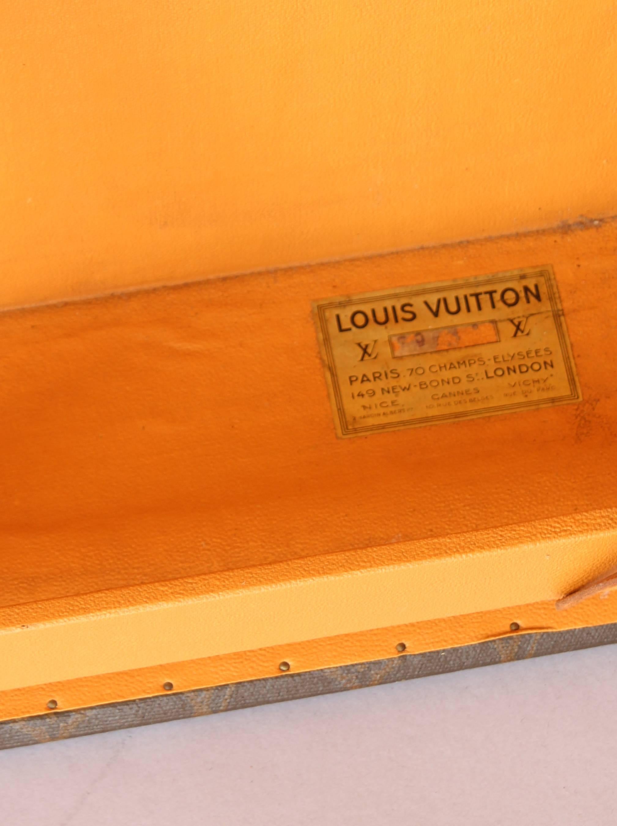 Louis Vuitton Steamer Trunk, circa 1930s For Sale 1