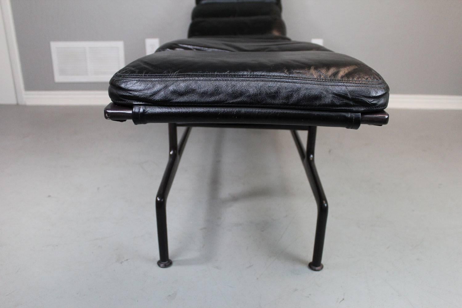 Leather Billy Wilder Chaise Lounge by Charles and Ray Eames