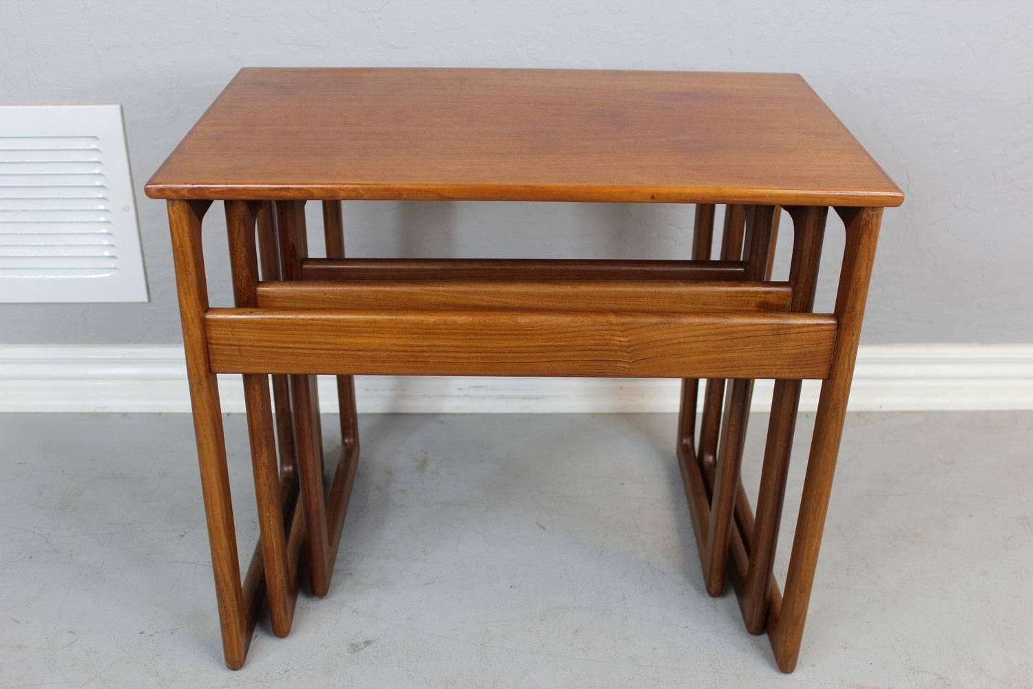 Danish Nest of Tables by A. Kildeberg For Sale