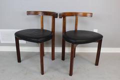 Peter Hvidt Rosewood T-Chairs for France and Sons