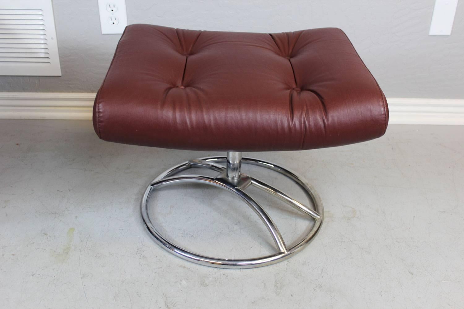 Ekornes Lounge Chair and Ottoman 1