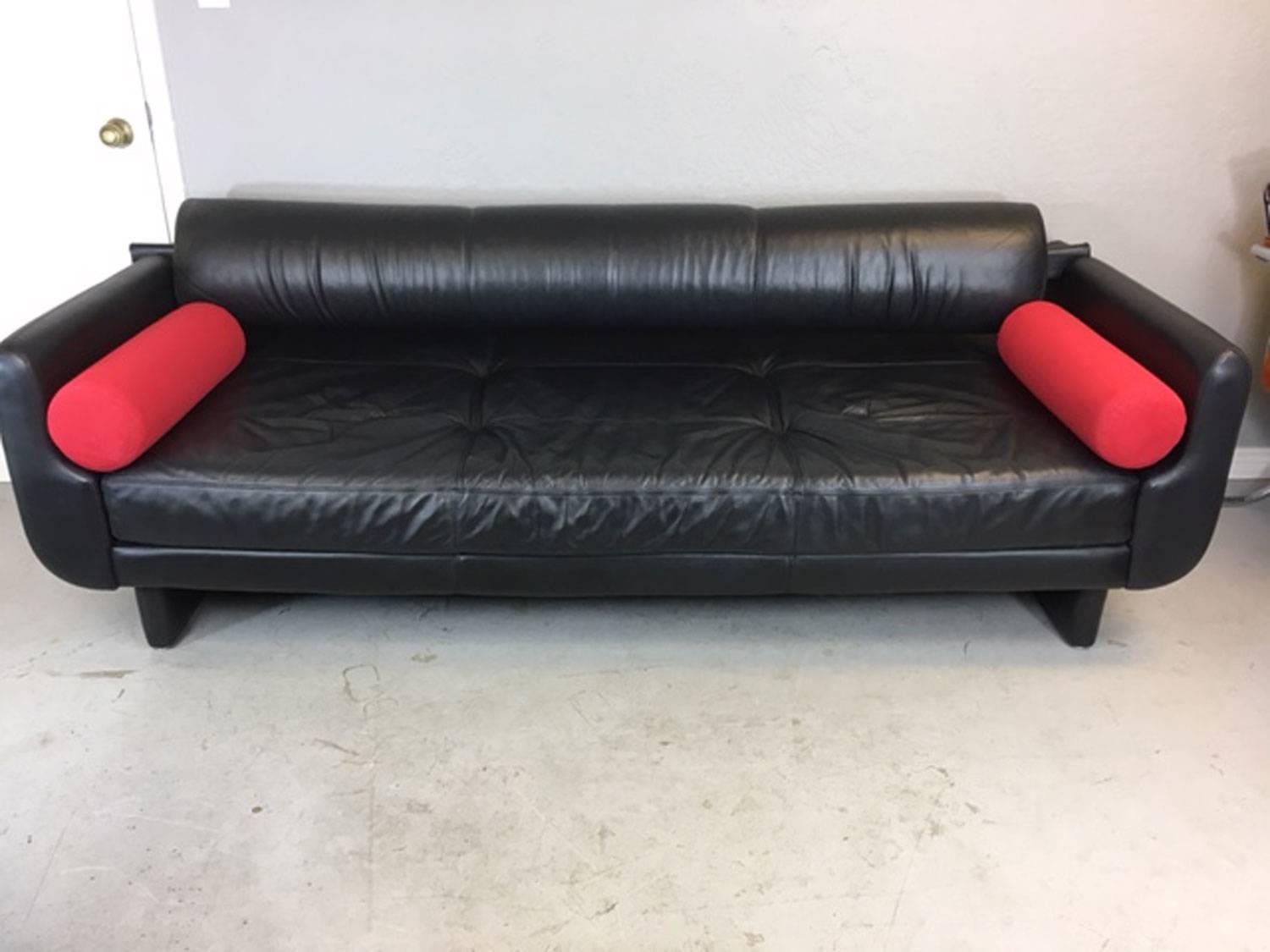 Mid-Century Modern Vladimir Kagan Matinee Leather Sofa and Daybed