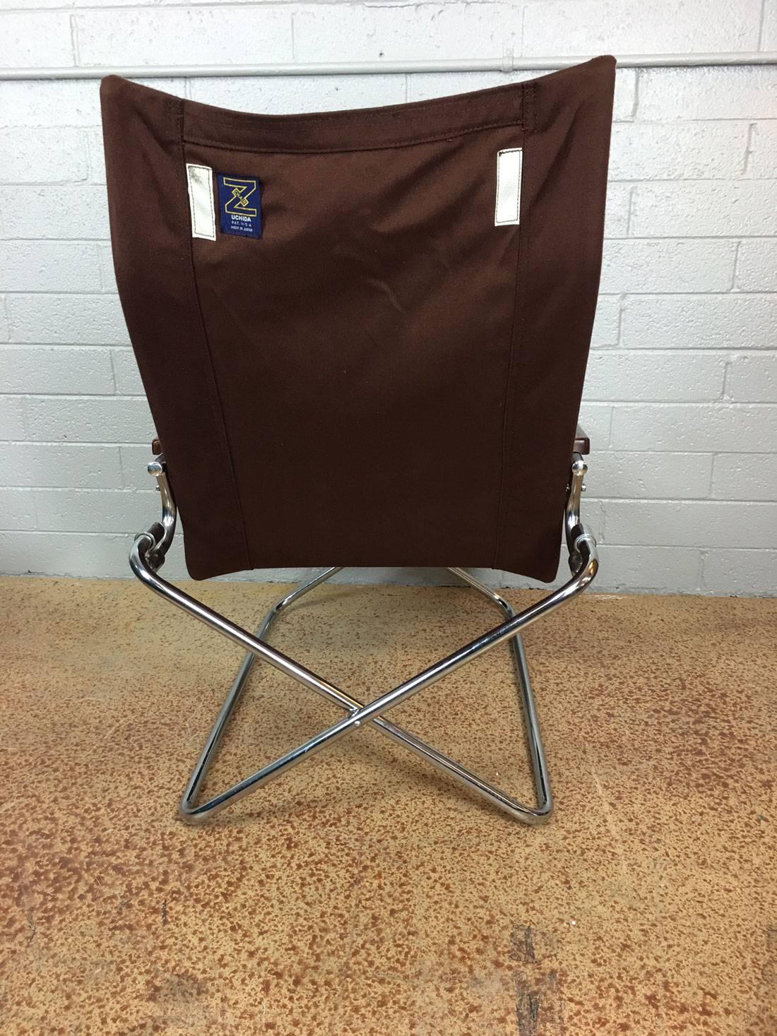 Mid-Century Modern Suekichi Uchida Folding Sling Chair