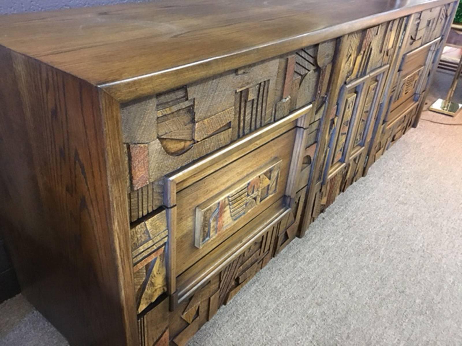 Brutalist Dresser by Lane In Excellent Condition In Phoenix, AZ