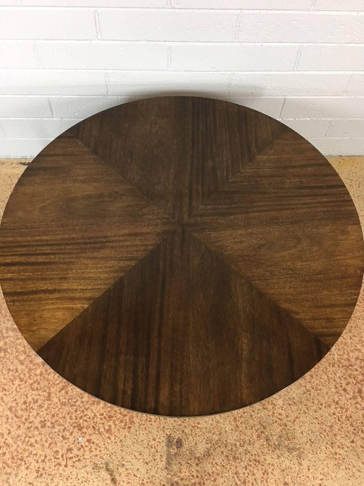 Walnut and Mahogany Coffee Table In Excellent Condition In Phoenix, AZ