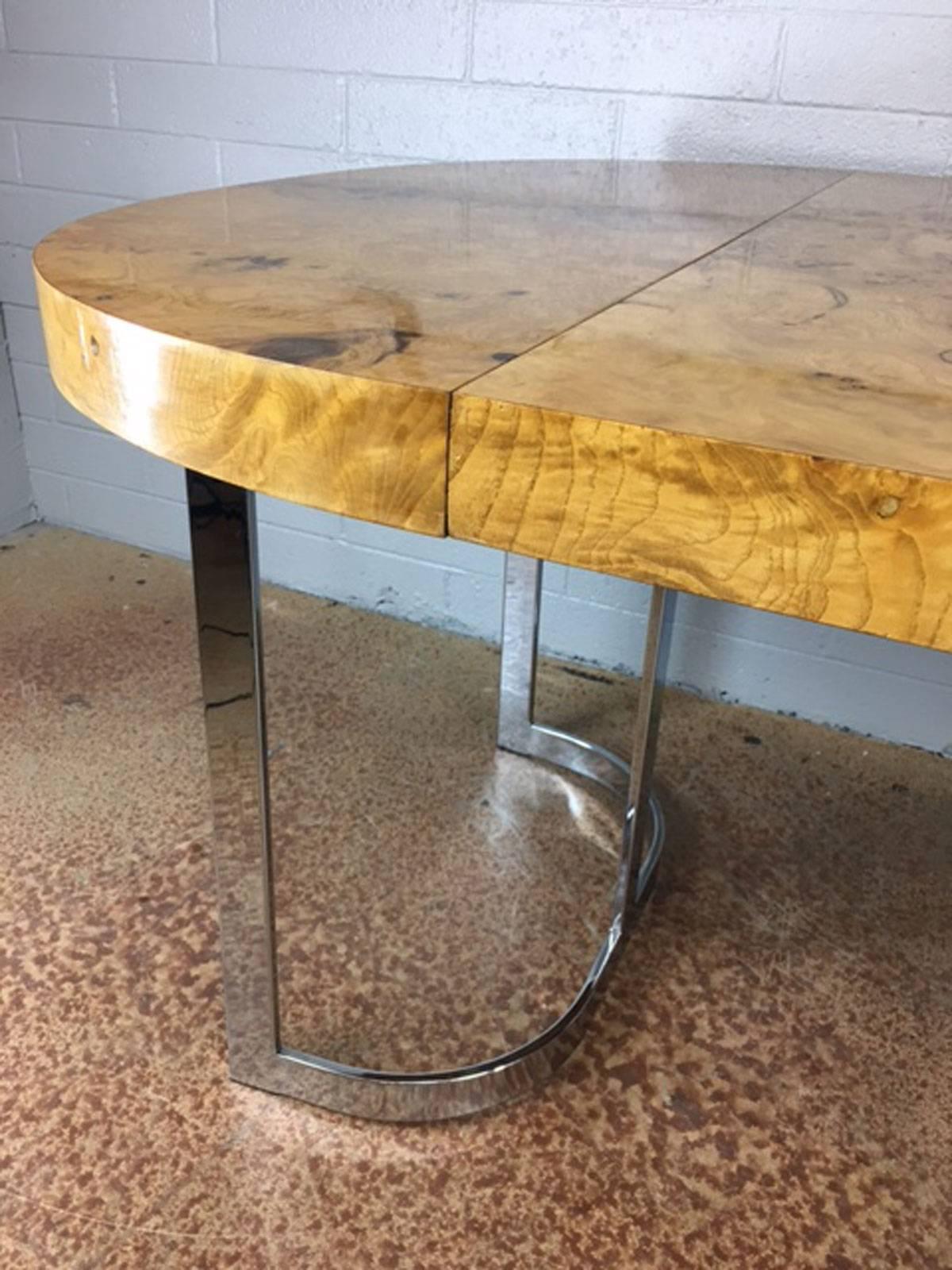 burl wood dining tables