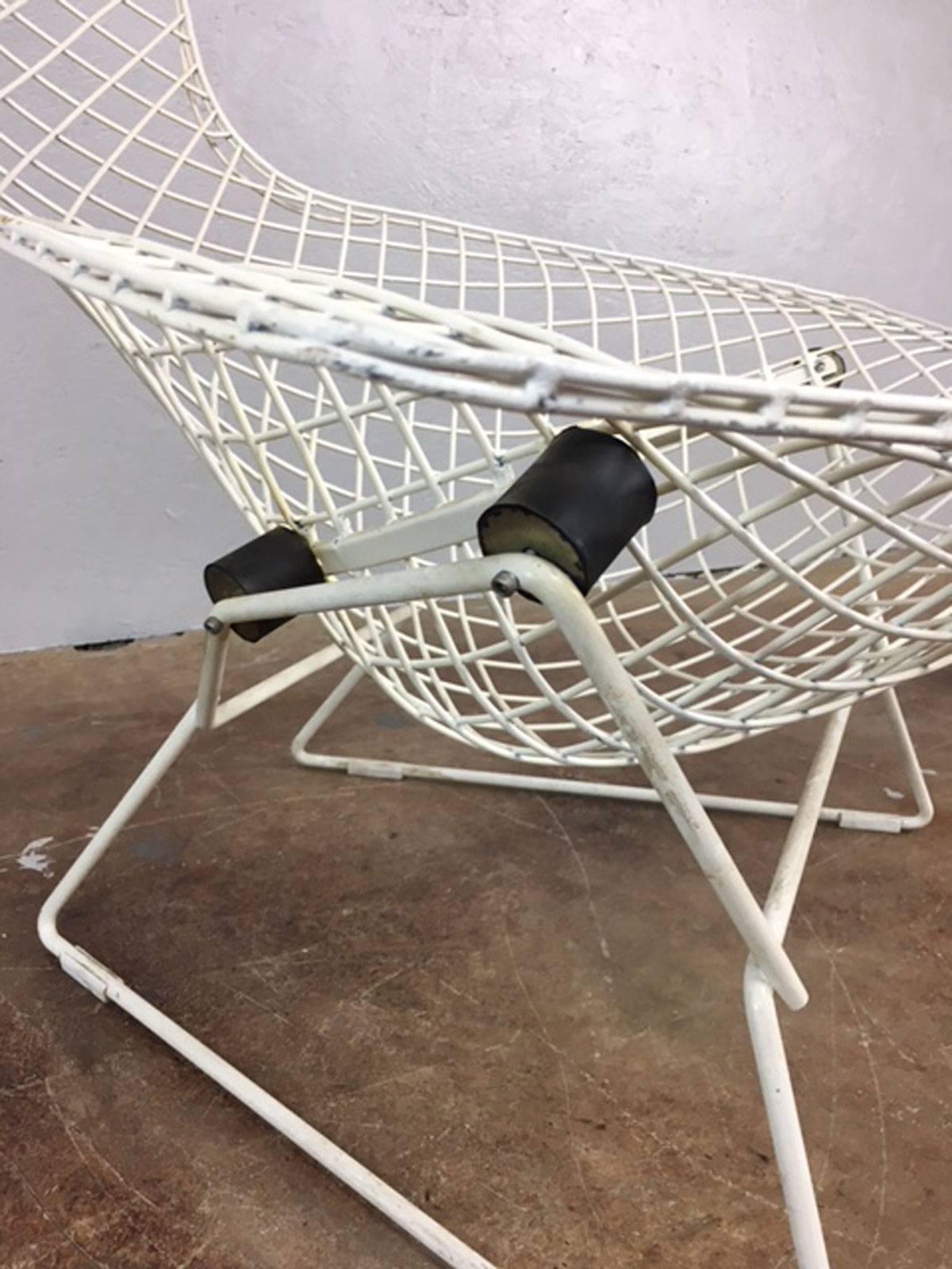 Harry Bertoia Bird Chair and Ottoman for Knoll In Excellent Condition In Phoenix, AZ