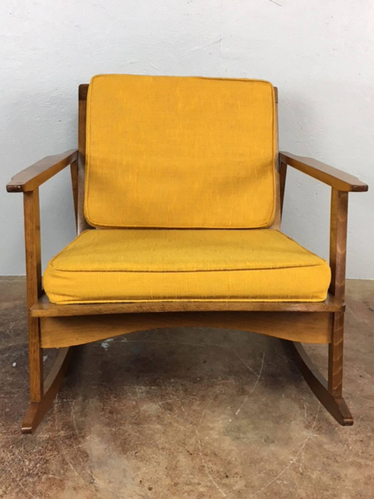 Mid-Century Modern Rocker Lounge Chair 