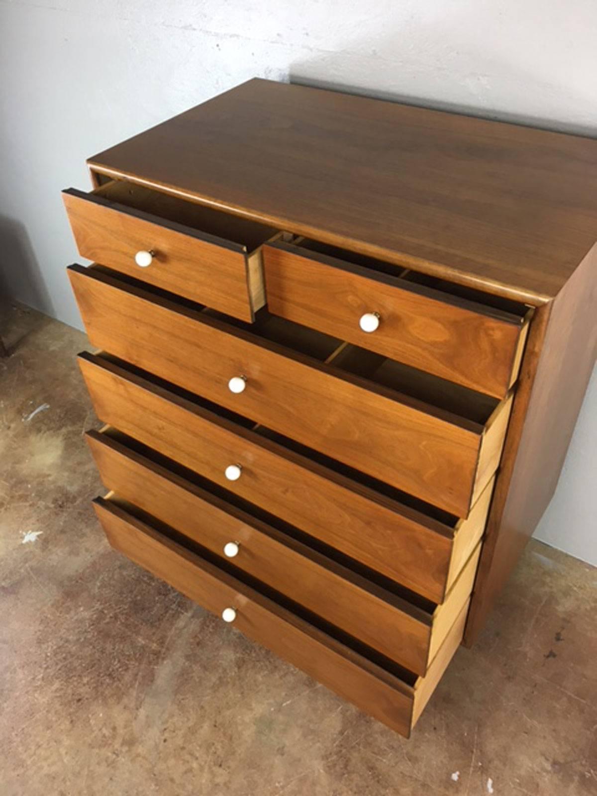 American Drexel Highboy Six-Drawer Dresser by Kipp Stewart