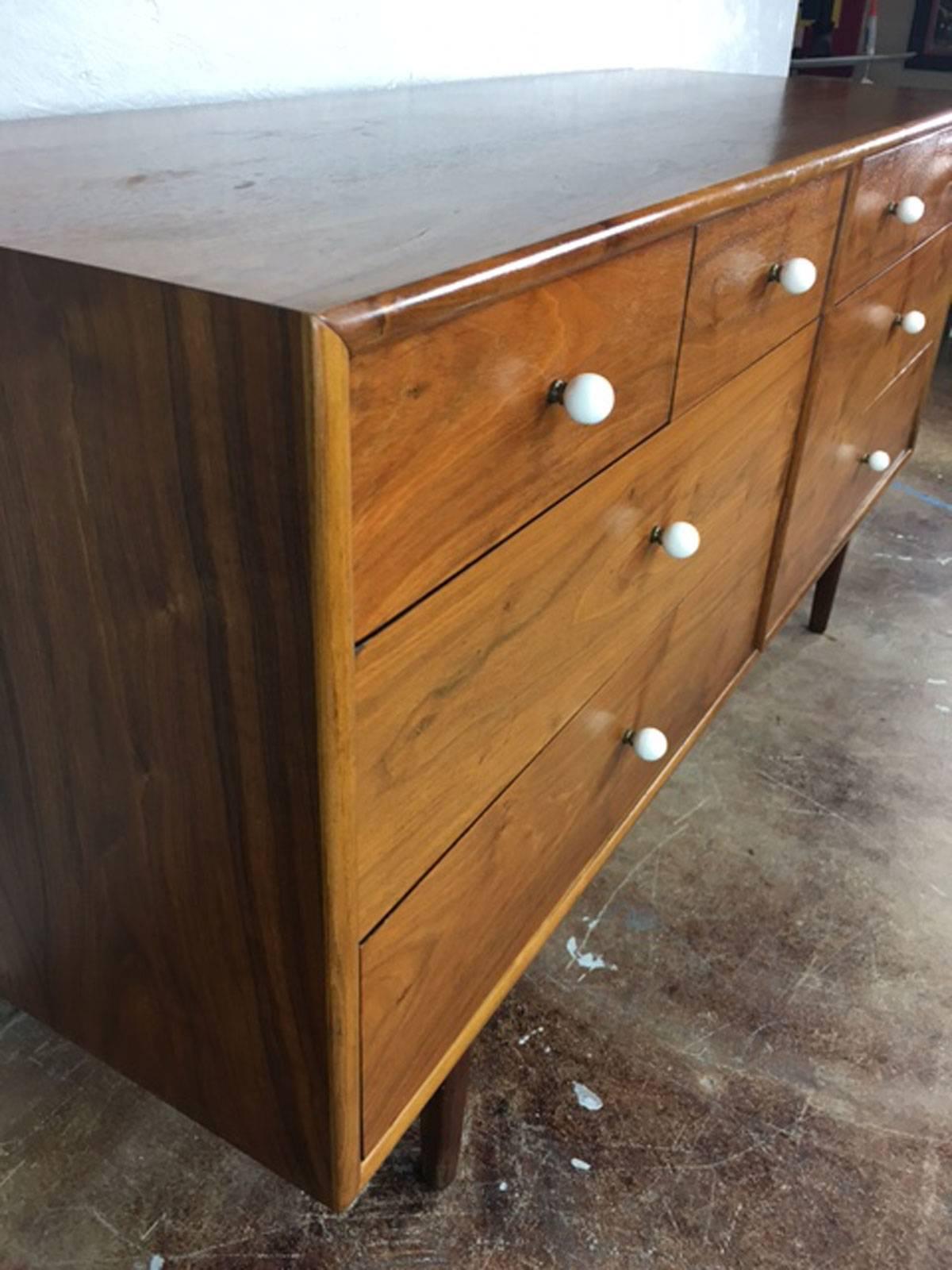 Mid-Century Modern Drexel Eight-Drawer Dresser by Kipp Stewart