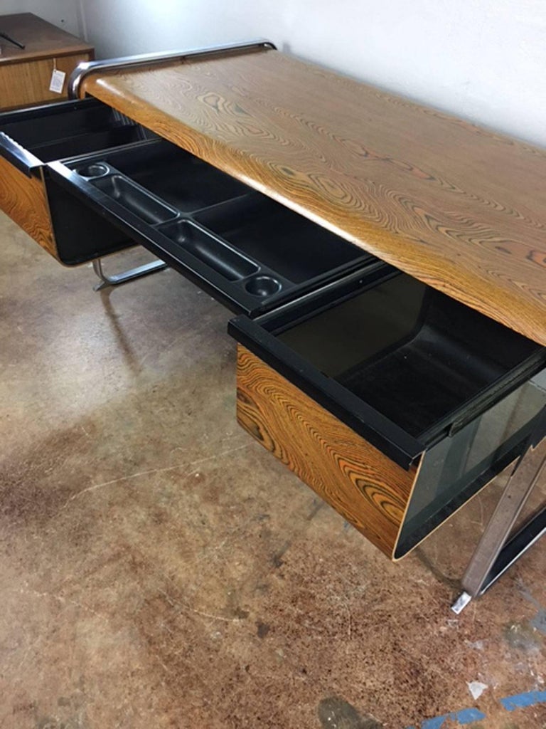 Peter Protzman Zebra Wood Desk By Herman Miller At 1stdibs Mid Century Modern Peter Protzman Zebra Wood Desk By Herman Miller For
