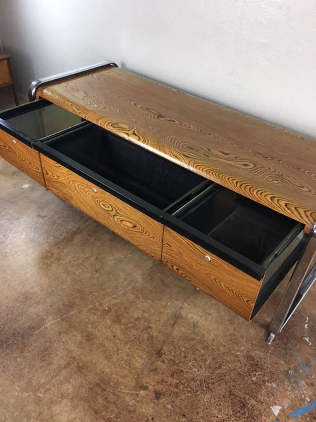 Late 20th Century Peter Protzmann Zebrawood Credenza for Herman Miller
