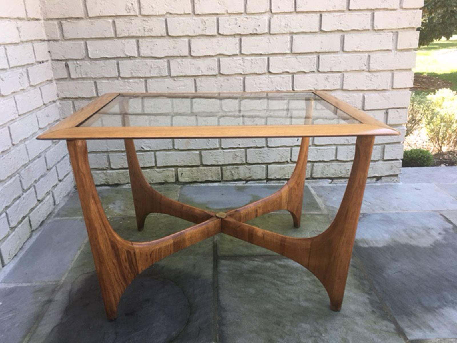 Mid-Century Modern Adrian Pearsall Style Side Table Pair by Lane