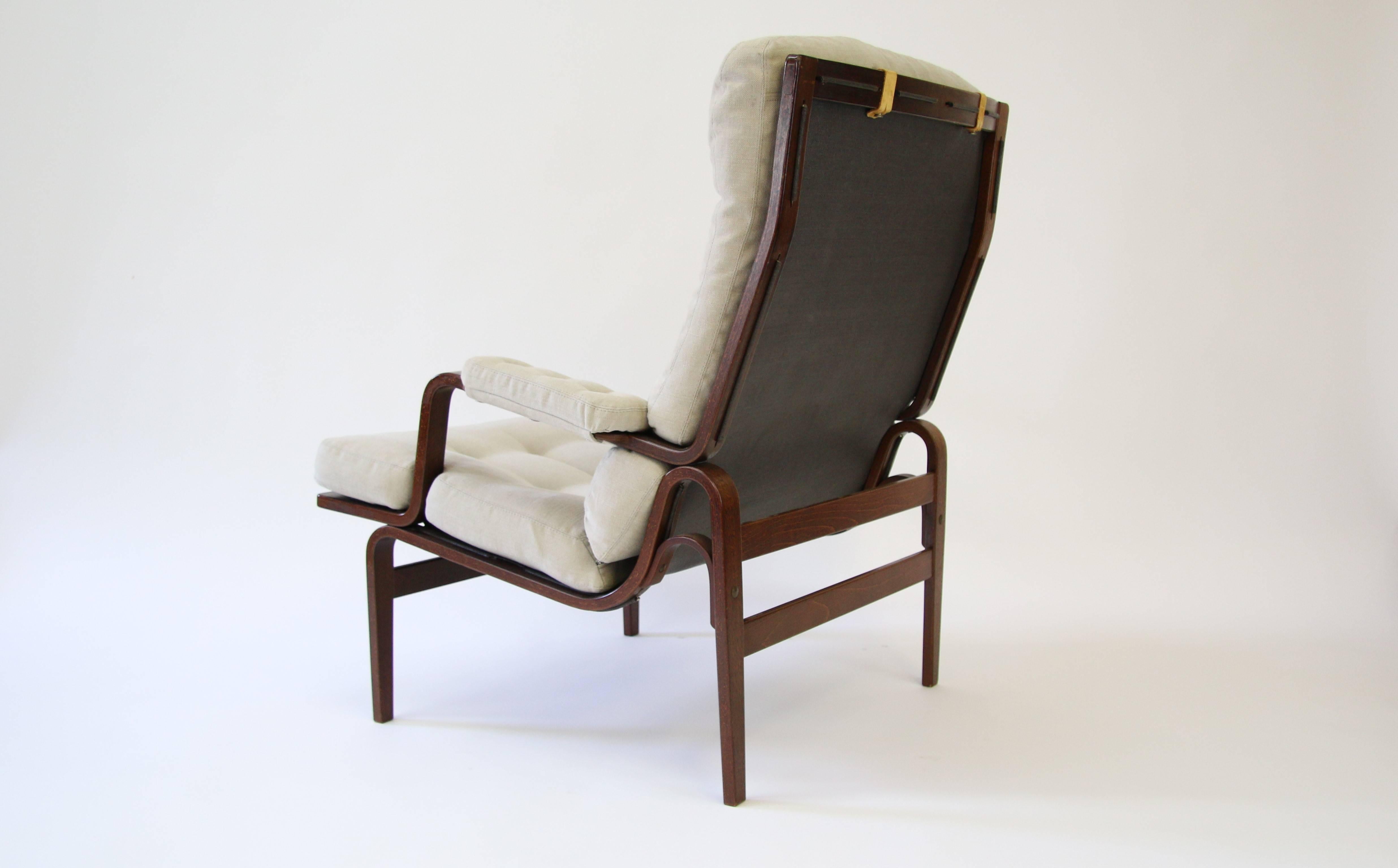 Fabric Ingrid Chair by Bruno Mathsson for DUX