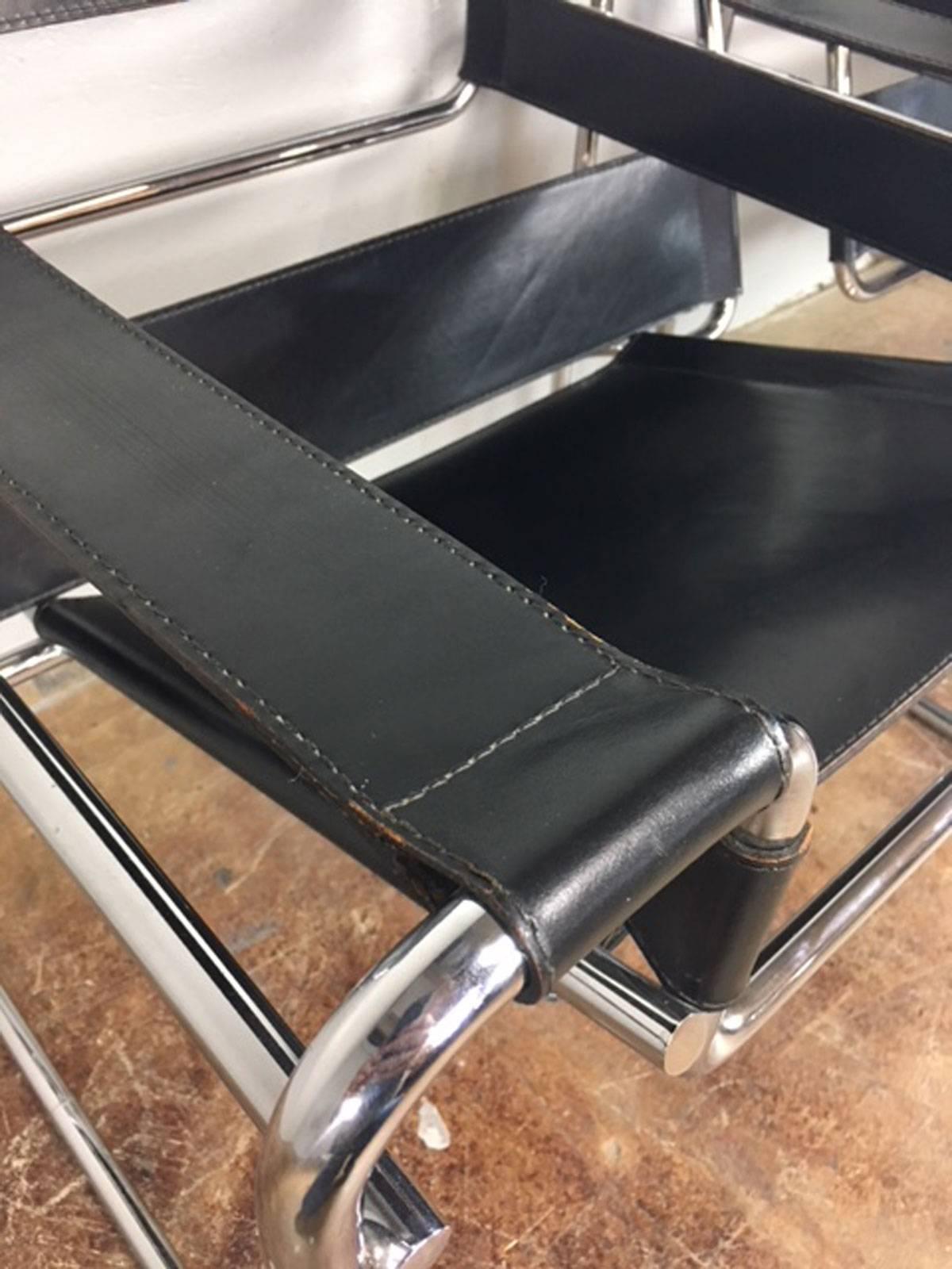 Authentic Marcel Breuer Wassily Lounge Chair for Stendig  In Excellent Condition For Sale In Phoenix, AZ