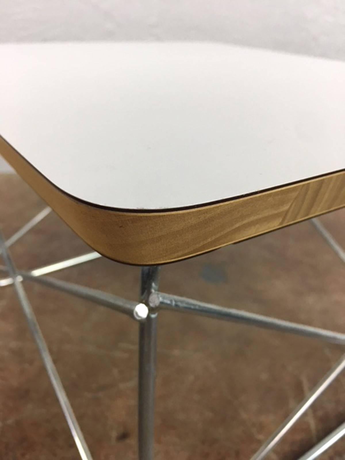 Mid-Century Modern Charles and Ray Eames Low Table Rod Side Table For Sale