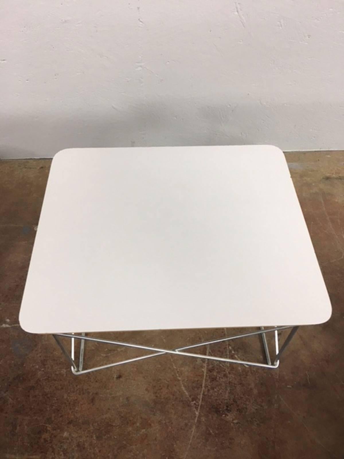 Charles and Ray Eames Low Table Rod Side Table In Good Condition For Sale In Phoenix, AZ