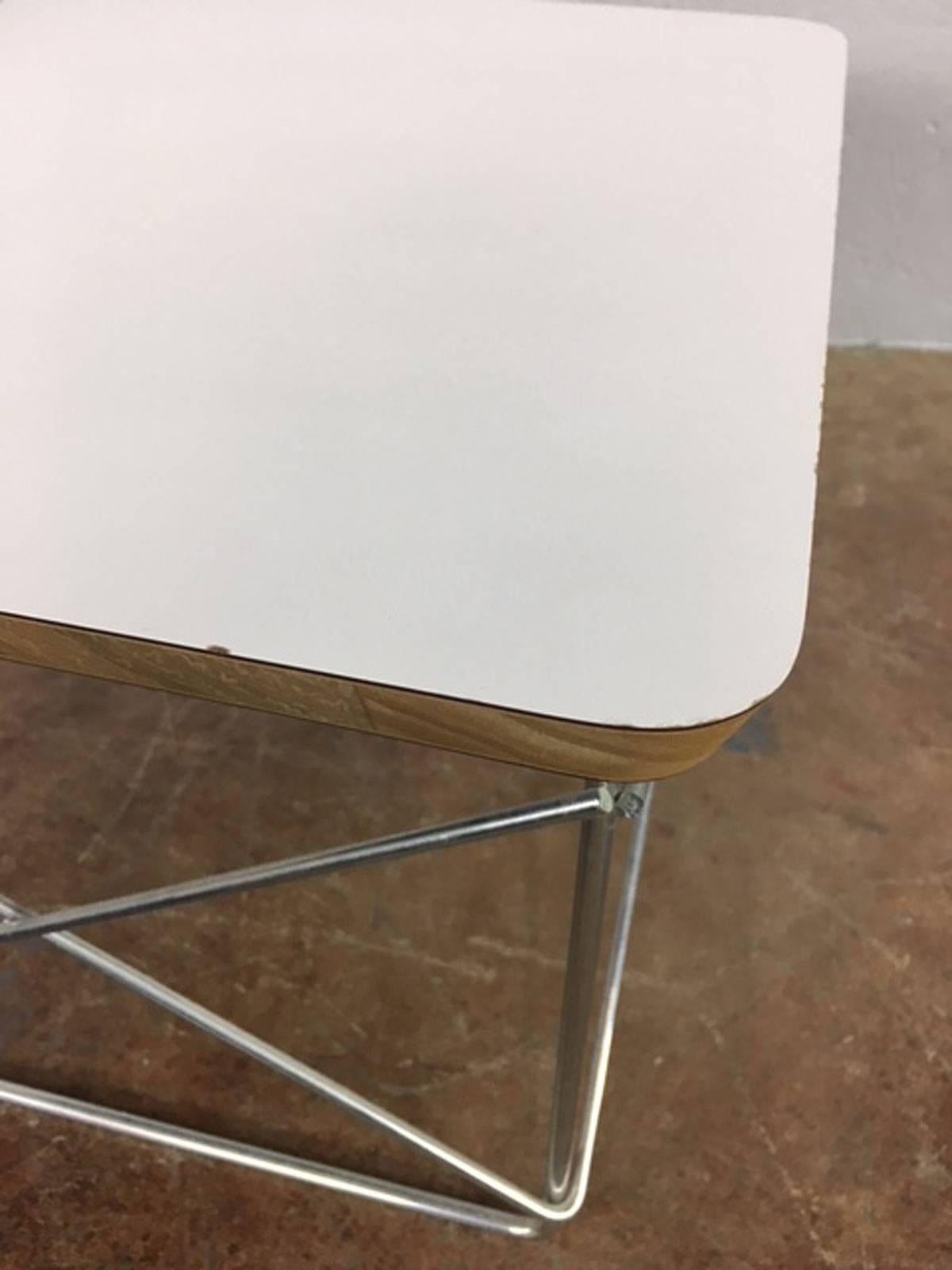 American Charles and Ray Eames Low Table Rod Side Table For Sale