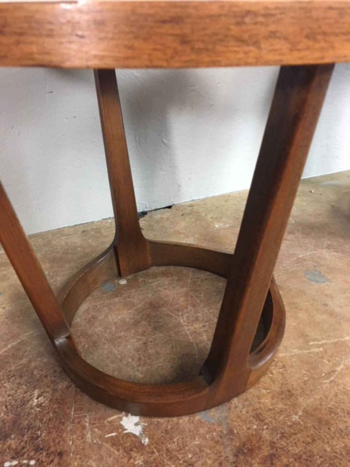 Adrian Pearsall Style Side Table Pair by Lane In Excellent Condition For Sale In Phoenix, AZ