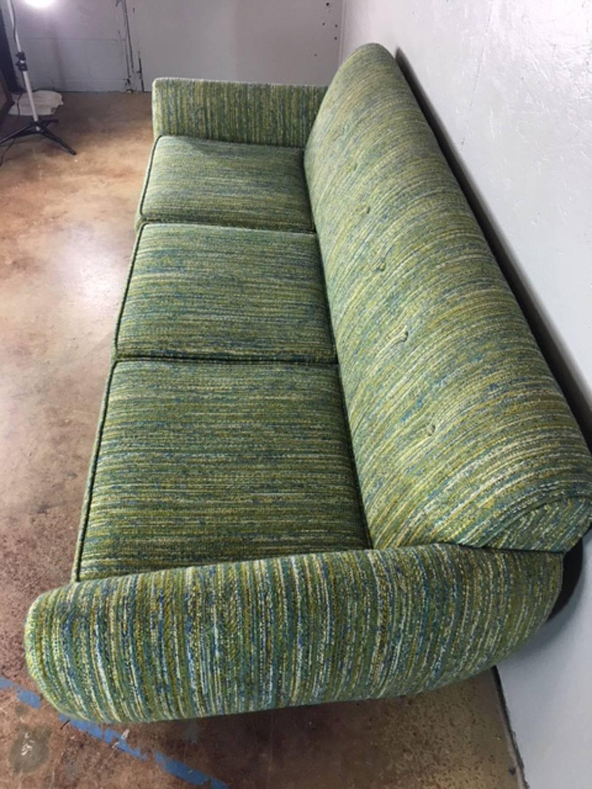 Fabric Adrian Pearsall Style Mid-Century Modern Sofa