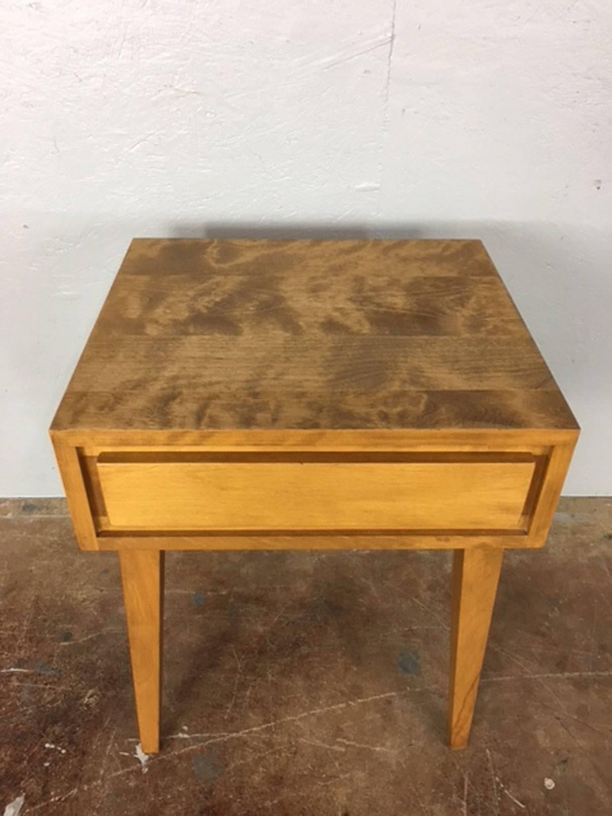 Mid-Century Modern Conant Ball Nightstand or End Table