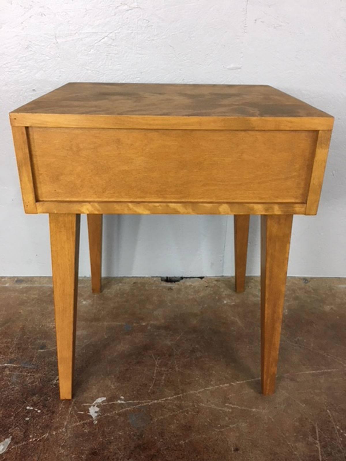 Maple Conant Ball Nightstand or End Table
