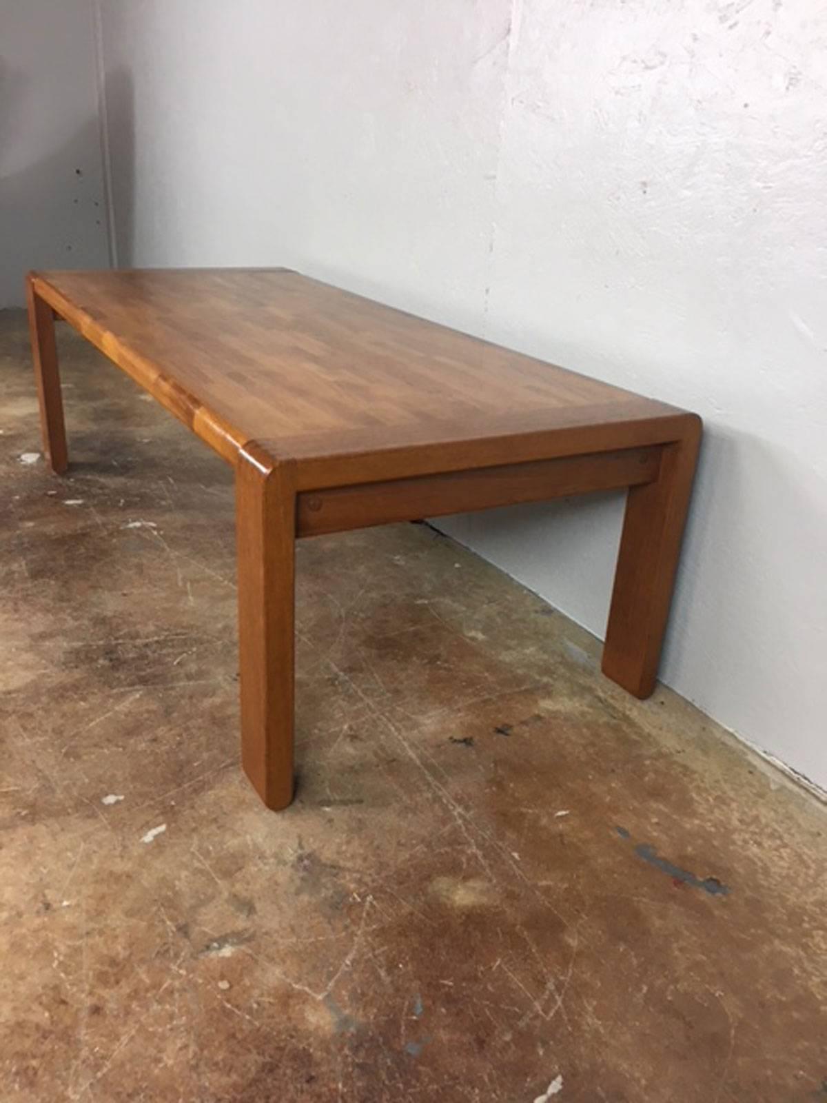 Mid-Century Modern Teak Patchwork Coffee Table For Sale