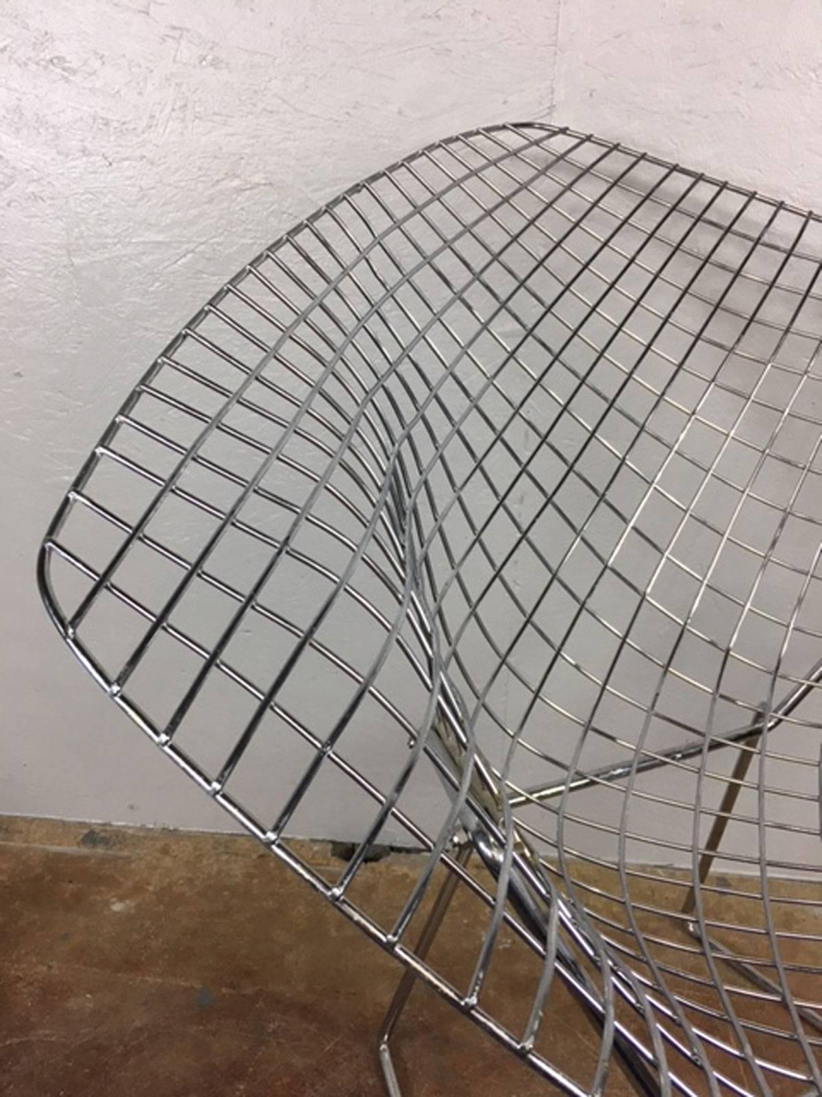 Late 20th Century Bertoia Diamond Chair by Knoll International For Sale