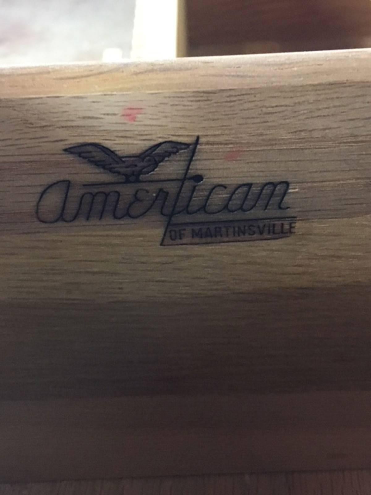 American of Martinsville Six-Drawer Dresser or Credenza For Sale 4