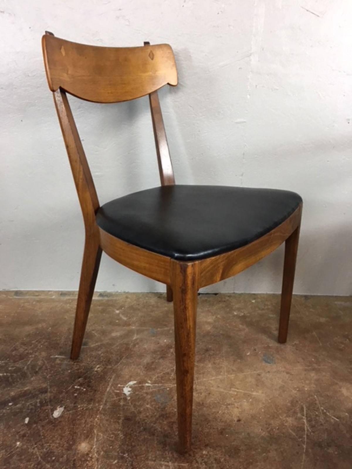 Mid-20th Century Kipp Stewart Set of Four Dining Chairs for Drexel For Sale