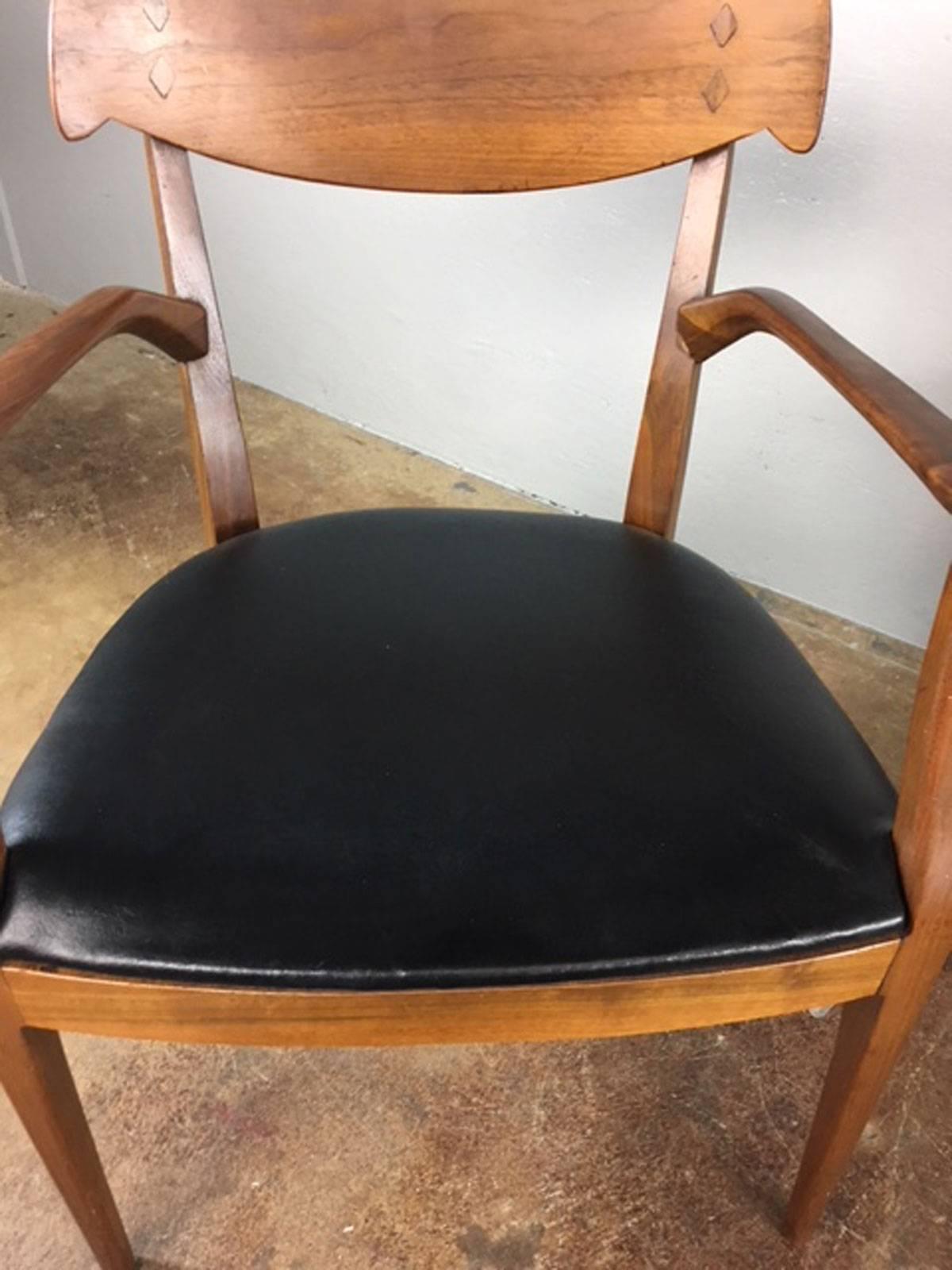 Kipp Stewart Set of Four Dining Chairs for Drexel In Good Condition For Sale In Phoenix, AZ