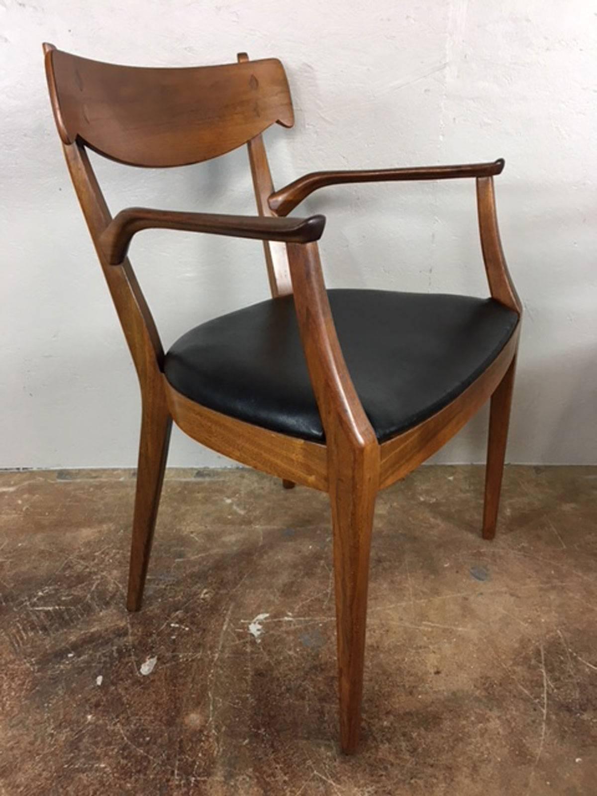 Mid-Century Modern Kipp Stewart Set of Four Dining Chairs for Drexel For Sale