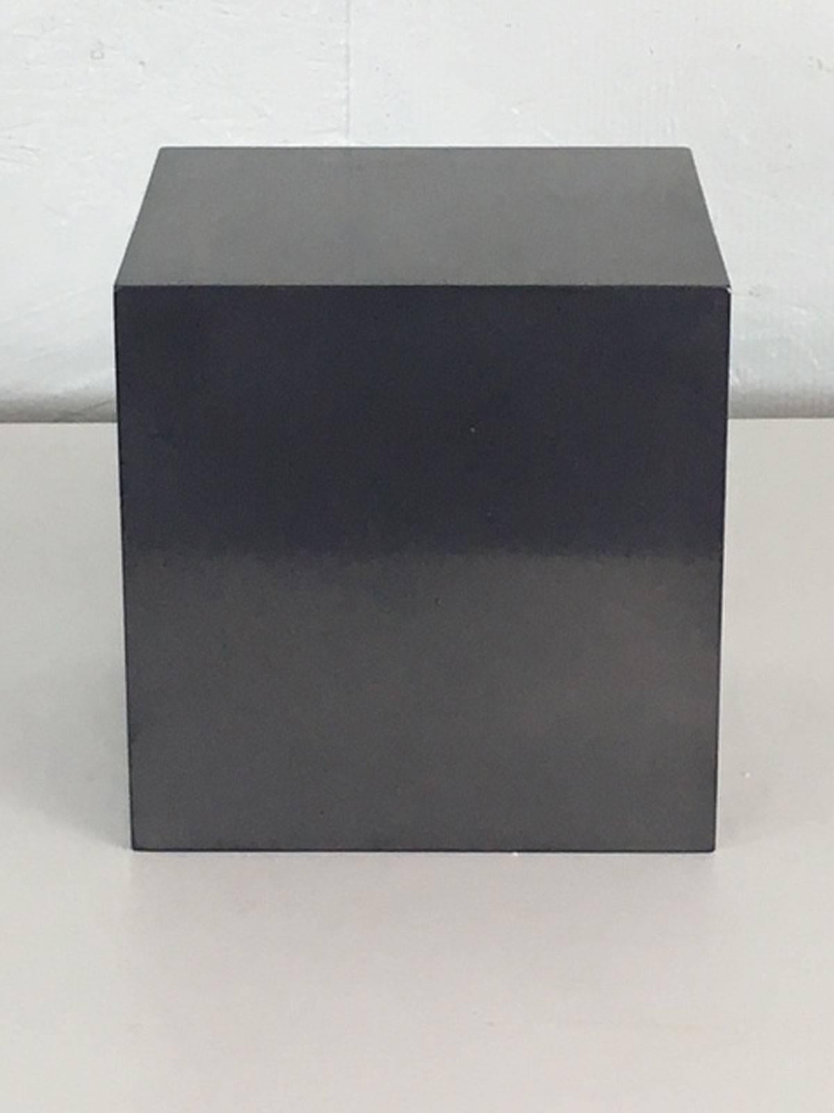 Modern Susan York Graphite Aluminium Wall Cube For Sale