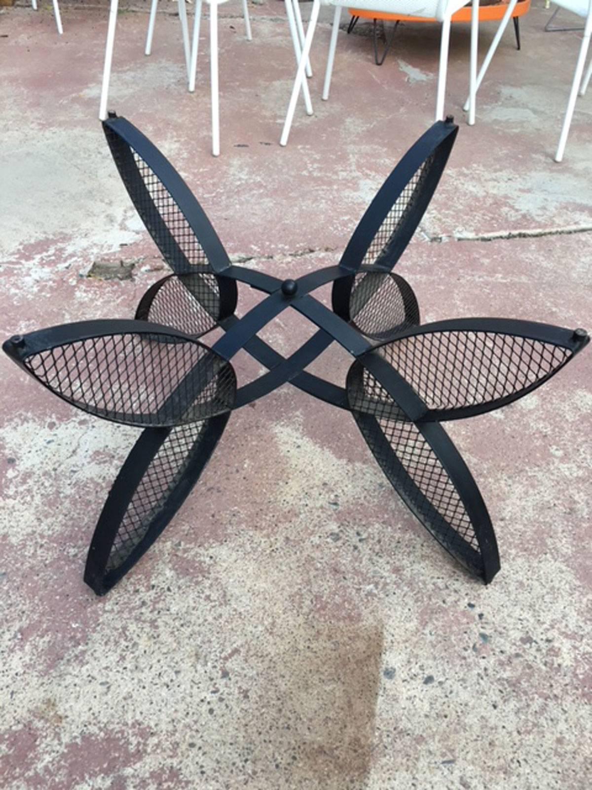 Mid-20th Century Maurizio Tempestrini Iron Butterfly Base Coffee Table for Salterini For Sale