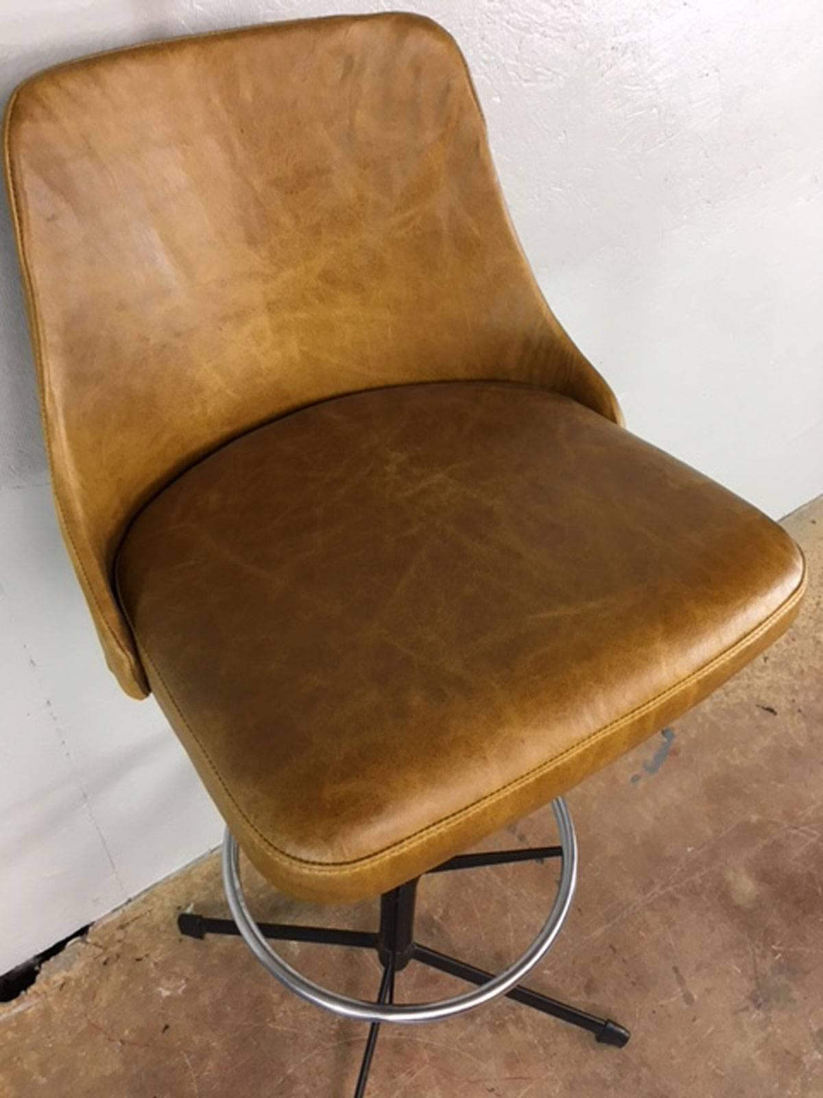 Mid-20th Century Swivel Bar Stools