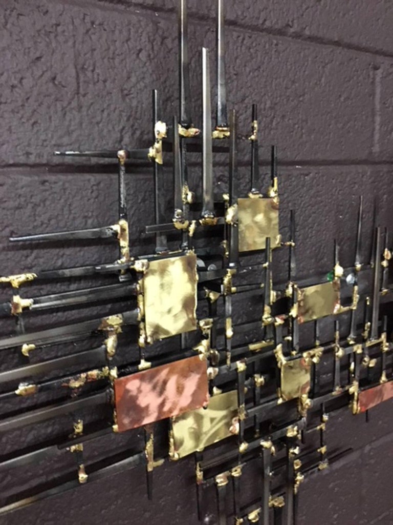 Cityscape Metal Wall Art at 1stDibs