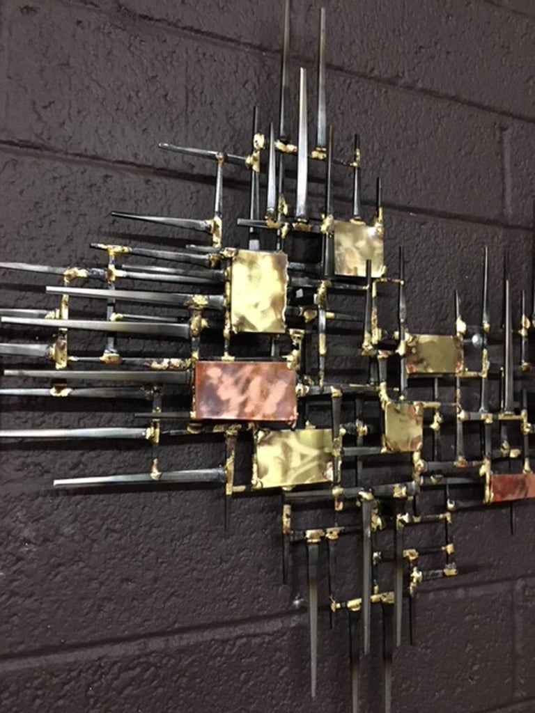 Cityscape Metal Wall Art at 1stDibs