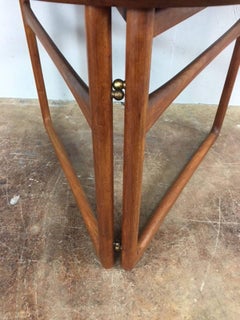 Peter Hvidt Folding Side Table in Teak