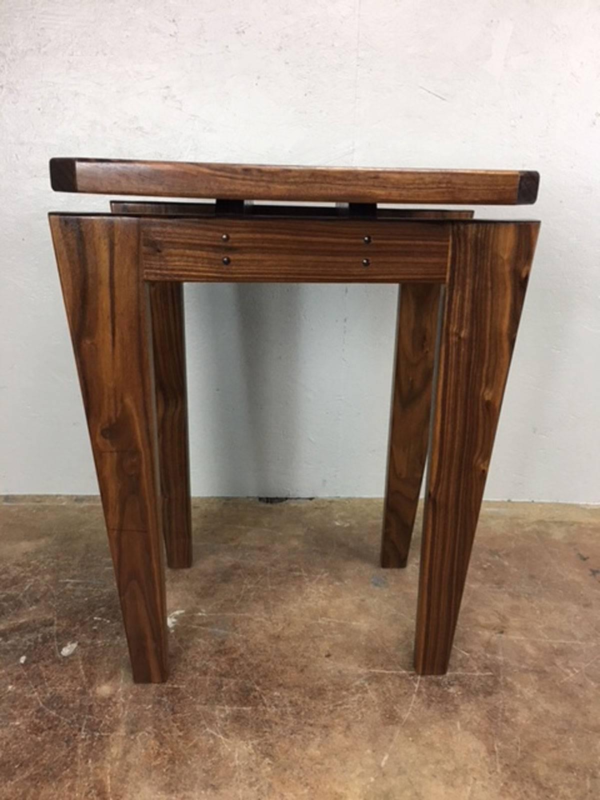 Mid-Century Modern High Pedestal Side Table For Sale