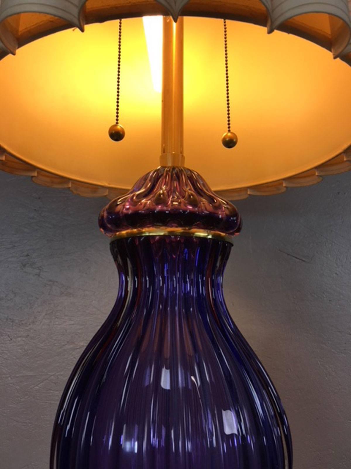 American Classical Marbro Lamp by Archimede Seguso For Sale