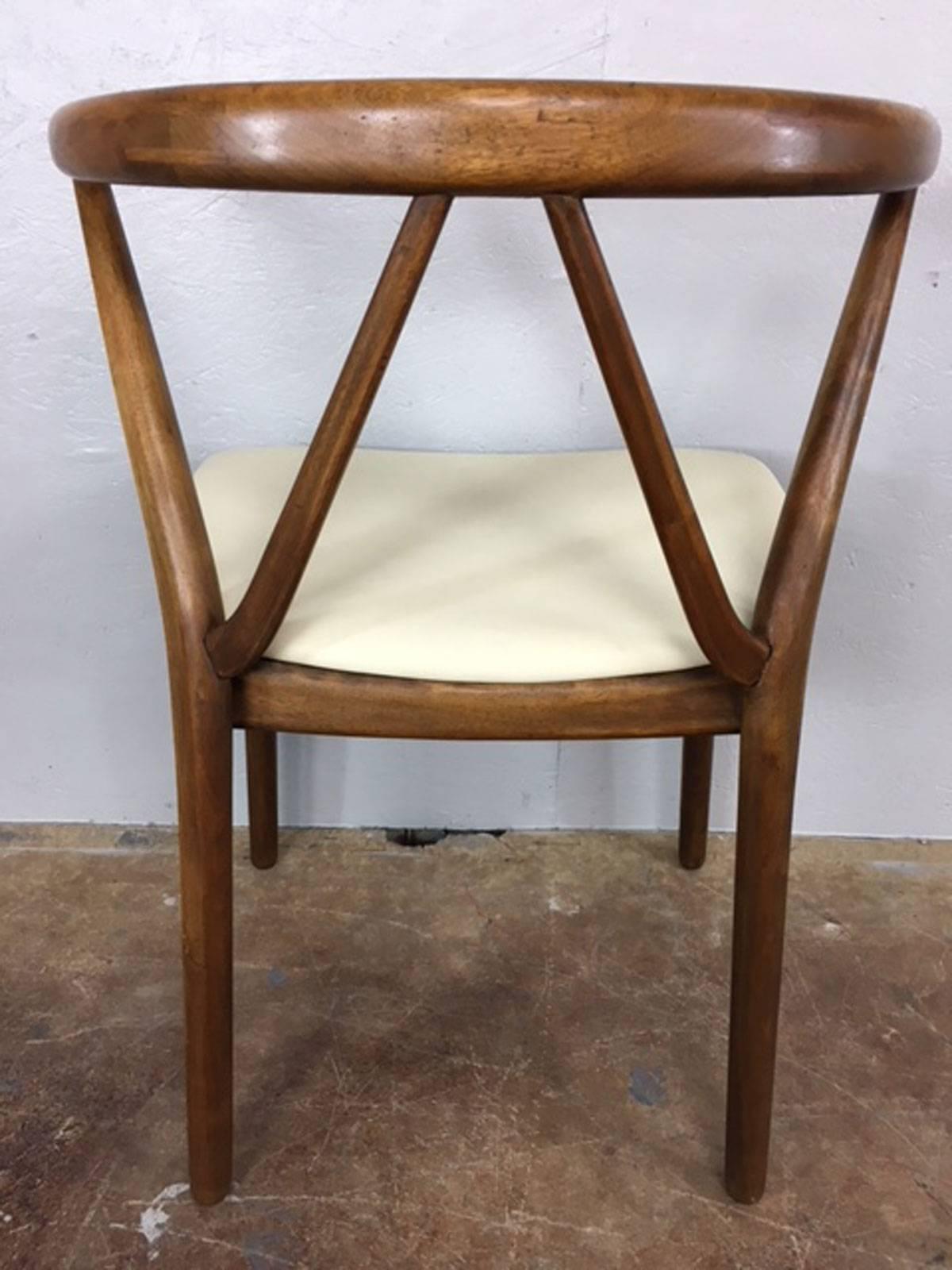 Mid-Century Modern Henniing Kjaernulf Teak Chairs for Bruno Hansen