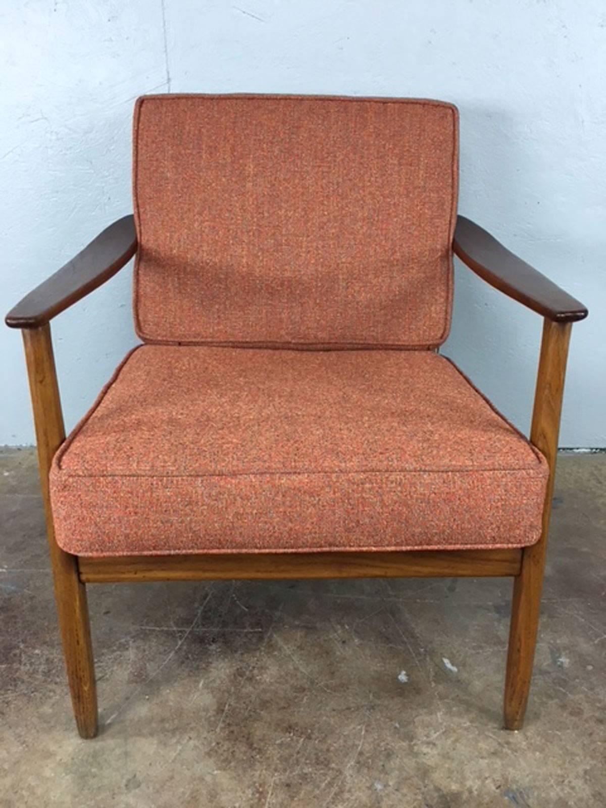 Mid-Century Modern Folke Ohlsson Cane Back Lounge Chair for DUX