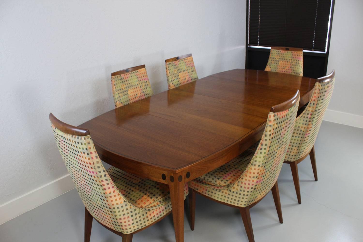 This exceptional dining table and chairs are from Kipp Stewart's 