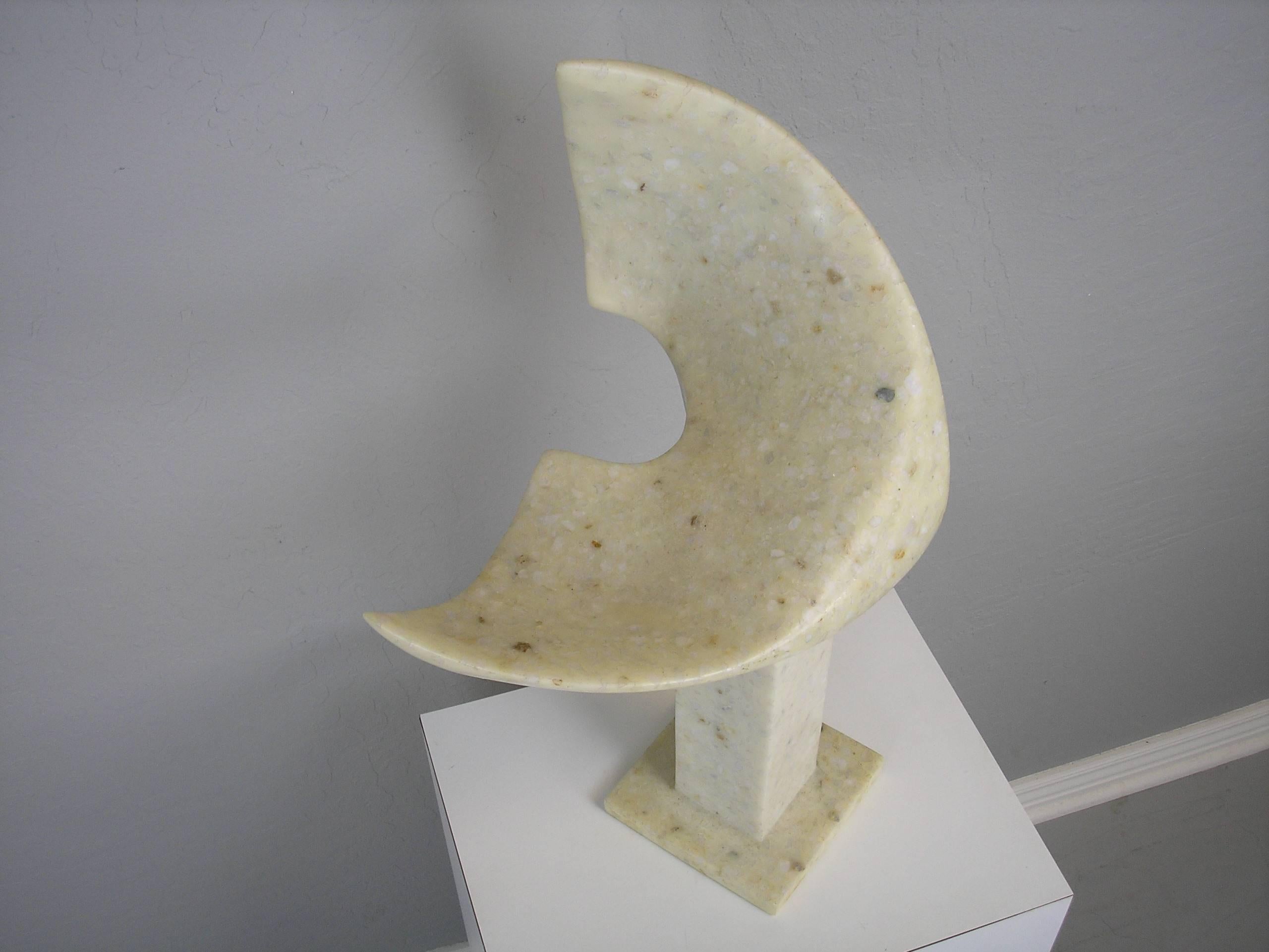 This is a marble sculpture by Kuki, circa 1970. Excellent condition. Signed on the bottom. Appears to be 14/200 edition.