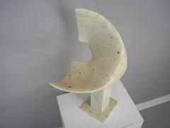 Marble Sculpture by Kuki Titled "Bird in Flight"